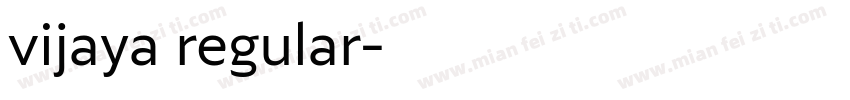 vijaya regular字体转换